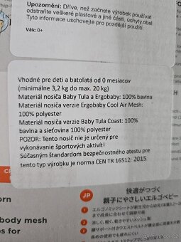 Nosítko ErgoBaby Adapt COOL AIR MESH - RAVEN - 5