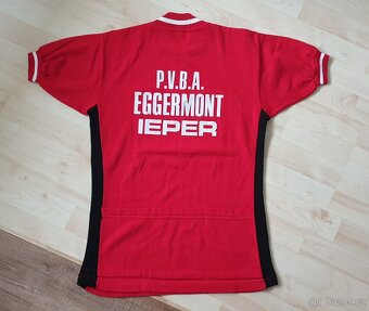Retro vlněný belgický cyklistický dres - 5