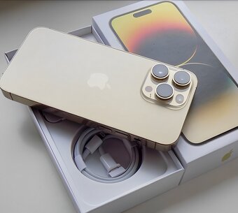 iPhone 14 Pro Gold BATERIE 100% TOP - 5
