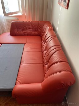 Rozkládací sedačka + taburet - 5