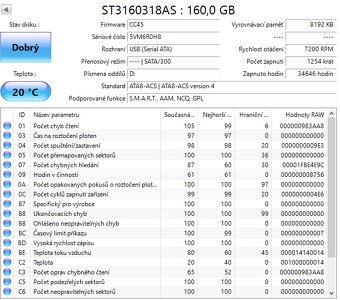 SATA 3,5" disky, odzkoušené, uvedená cena je za vše - 5