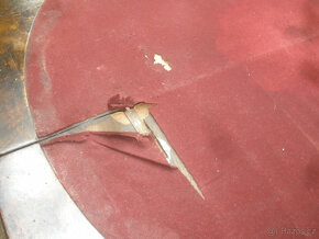 Starožitný rozkládací intarzovaný hrací stolek - 5