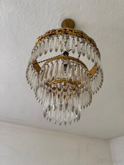 Starý křišťálový lustr - 5