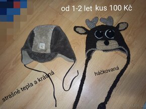 Punčocháče 86/92, 110/116 , čepice - 5