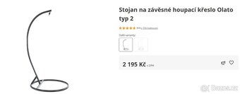 Stojan na závěsné houpací křeslo Olato typ 2 - 5