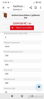 Kachlová krbová kamna Belluno Ii - 5