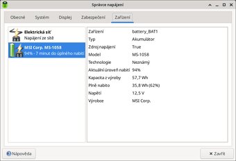 Laptop / Notebook MSI 610X, Debian 12 - 5