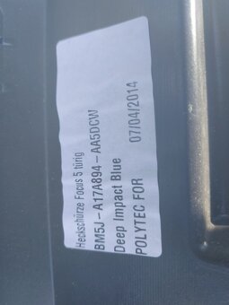 Nový spojler zadního nárazníku originál ST Line,Focus MK3 - 5