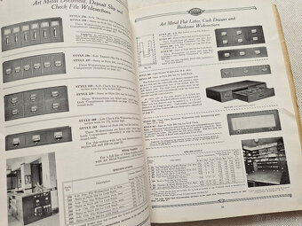 Starý katalog kancelářský nábytek trezory kartotéky 1923 - 5