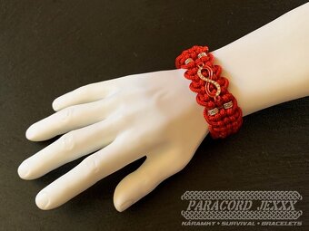 PARACORD náramek (17 cm) red - 5