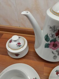 Luxusní kávová souprava Epiag 6 šálků, 6 podšálkem, konvička - 5