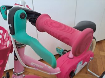 Dětské dívčí kolo B-TWIN vel 14" v super stavu - 5