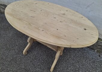 ZAJÍMAVÝ STAROŽITNÝ STŮL PO CELKOVÉ RENOVACI - 5