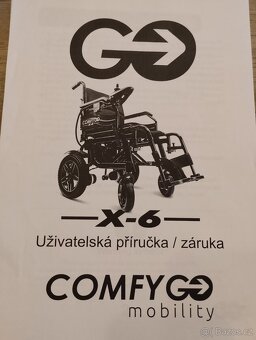 Elektrický invalidní vozík odlehčený X6 - 5