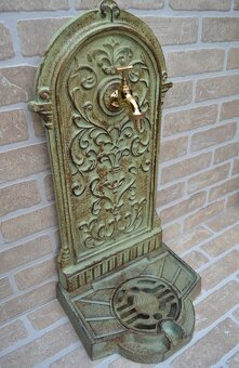 Litinová výlevka - umyvadlo - kašna stojací 64 cm - 5