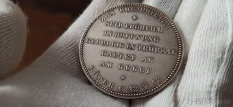 Německo Stříbrná medaile Vilhelm II. Jubileum svatby. - 5