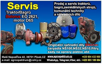 ND náhradní díly trakor Belorus , traktor bagr Belarus EO 26 - 5