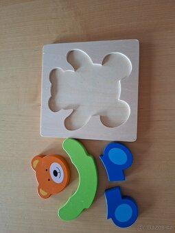 Dřevná skádačka - puzzle- set 2 ks - 5