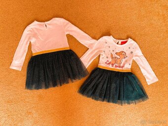 Vánoční šatičky pro holčičky; dvojčata - 5