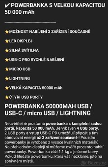 Power banka 50000mAh - 5