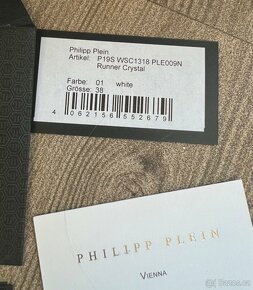 Philipp Plein Runner Crystal bílé dámské sneakers boty - 5