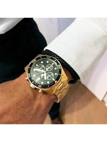 PRODÁM  Pánské hodinky Armani Gold Stainless Steel - 5
