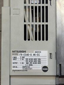 Frekvenční měnič Mitsubishi E500 + RFI filtr Schaffner - 5