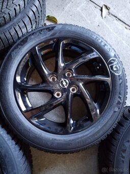 opel corsa cerne disky 4x108 R16 + 195/55/16 zima - 5