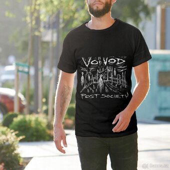 Tričko černé pánské s potiskem VOIVOD - Post Society (3XL) - 5