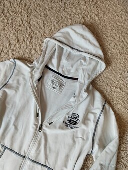 Dámská mikina s kapucí na zip, vel. XL, bílá, jak NEW - 5