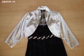 Černé šaty vel. 40 s bolerkem - 5