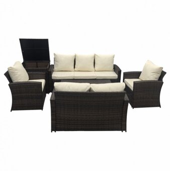 Set zahradního nábytku  stolek, 2 x křesla, 2 x sedačka - 5