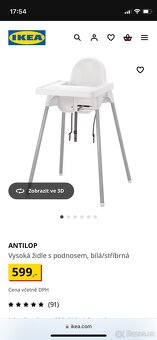 Dětská IKEA židlička ANTILOP - 5