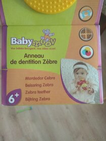 Plyšová hračka s kousatkem zebra - 5