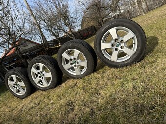 Originál alu kola Škoda Sprint - TOP stav, letní pneu - 5