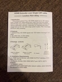 HSV560 KVM MiraBox HDMI Extender s POE funkcí - 5