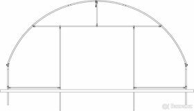 Sklenik 7x30x3.5  - 210m2 Foliovník - 5