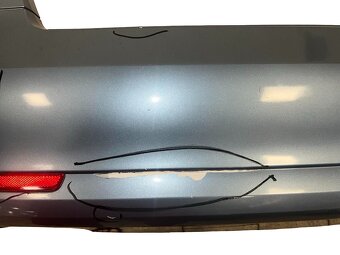 Nárazník šedomodrá satin LF5X Škoda Octavia 2 FL sedan 2009 - 5