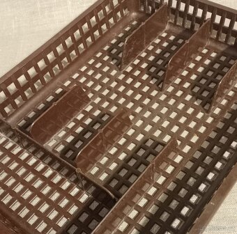 příborník organizér na příbory hnědý - 5