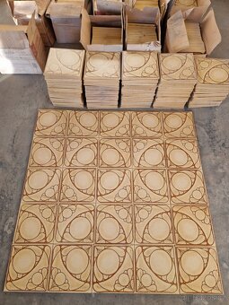 KERAMICKÁ RETRO DLAŽBA, KACHLIČKY (OBKLADAČKY), 20 x 20CM - 5