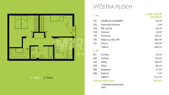 Velký Osek, prodej řadového rodinného domu 5+kk, 106 m2 na p - 5