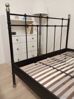 kovová postel 140x200 - rám + rošty - 5