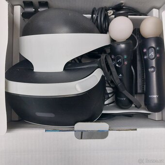 Virtuální brýle PS4, kamera, pohybové ovladače, kabely - 5