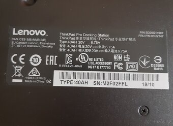 dokovací stanice Lenovo ThinkPad Pro (40AH) + 90W zdroj - 5