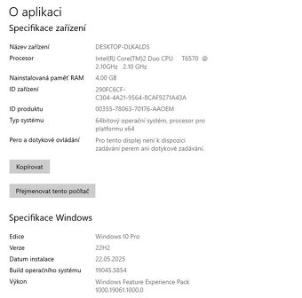 Acer Extensa 5635,CPU T6570,WIN 10,HDD 320GB,RAM 4GB,15.4 pa - 5