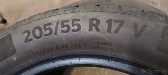 2 + 1 letní pneumatiky Continental 205/55R17 91V 7,00mm - 5
