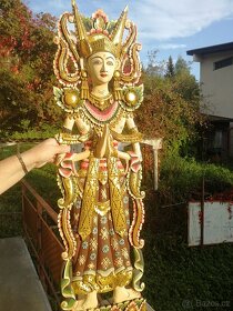 Balijska dřevěna chrámova tanečnice - 5