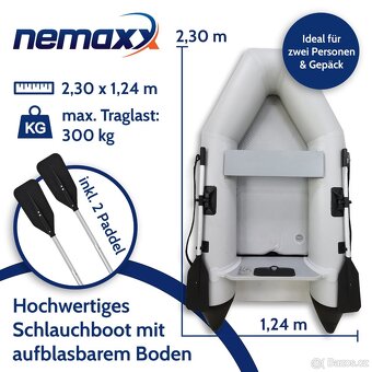 Nový NEMAXX Professional nafukovací člun 230 cm - 5
