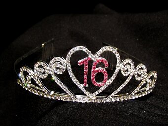 Korunka - tiara - nová - 16. narozeniny - 5