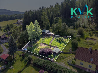 Prodej chaty s možností celoročního užívání, celková plocha  - 5